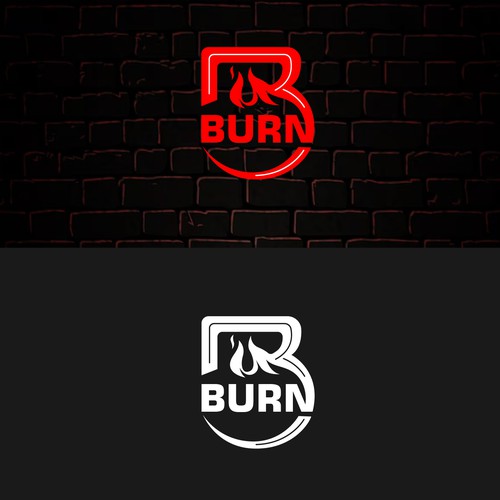 “Design a fierce, industrial-chic brand identity for a HIIT gym called BURN” Design by PrintFactory ™