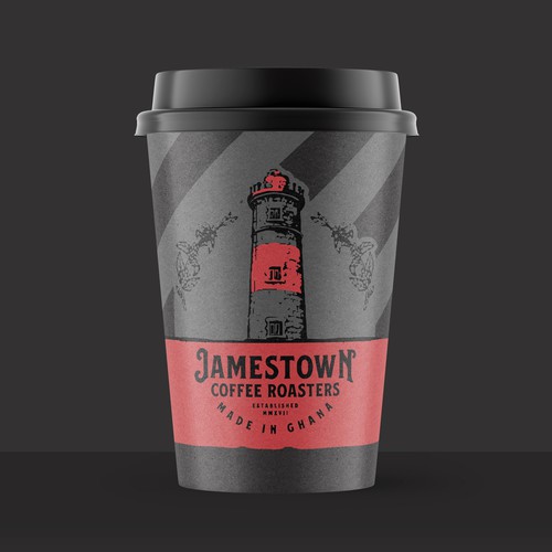 Coffee To-Go Cup Design for Cafe in Ghana Réalisé par _fra_