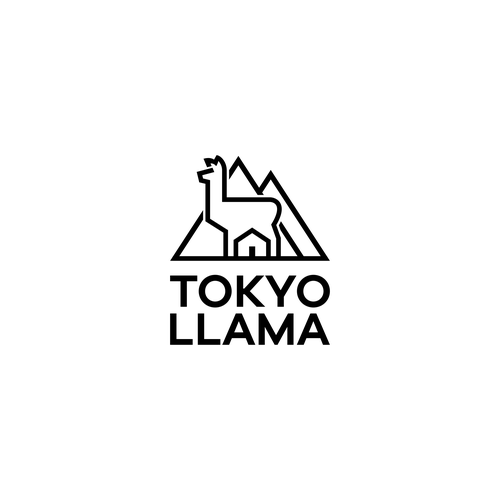 Outdoor brand logo for popular YouTube channel, Tokyo Llama Réalisé par Pixelmod™