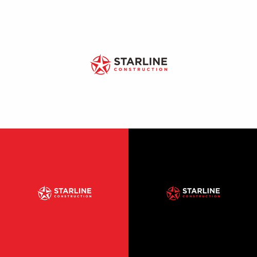Starline Construction Logo Design by Hohoitueko
