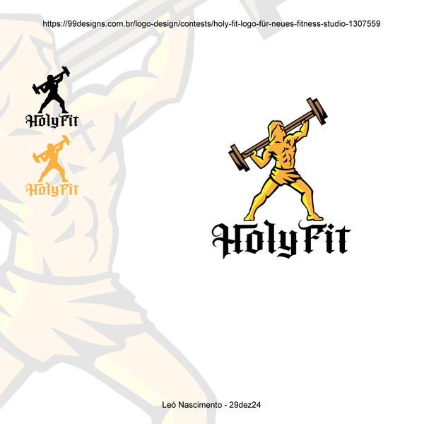 Holy fit academia logo design