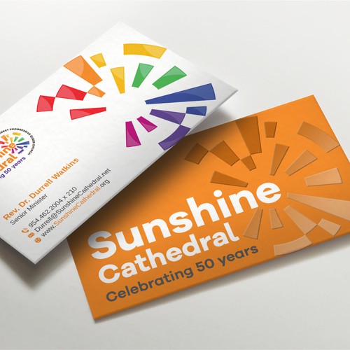 Business Card for Growing Progressing LGBTQ Church Design by LAXMI DESIGNHUB