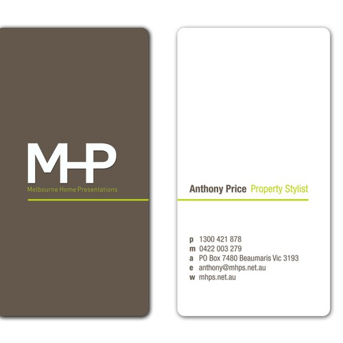 Melbourne Home Presenations needs a new stationery デザイン by Mihai Negru