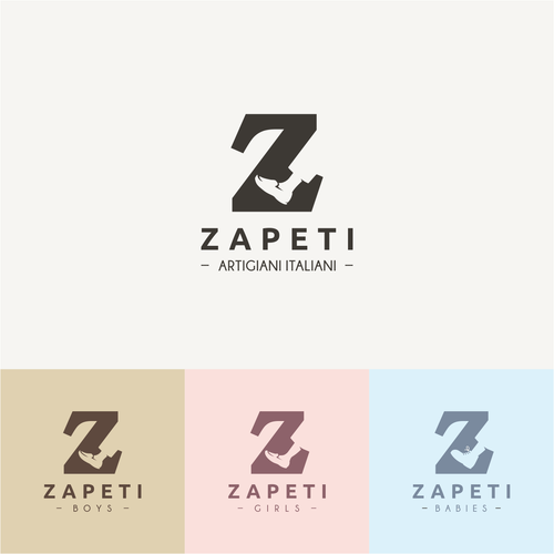 コンペ「Logo design needed for an Italian Children Shoe company - a little Playful but Classic, Elegant and Bold style」のデザイン by Ricky Asamanisさん 