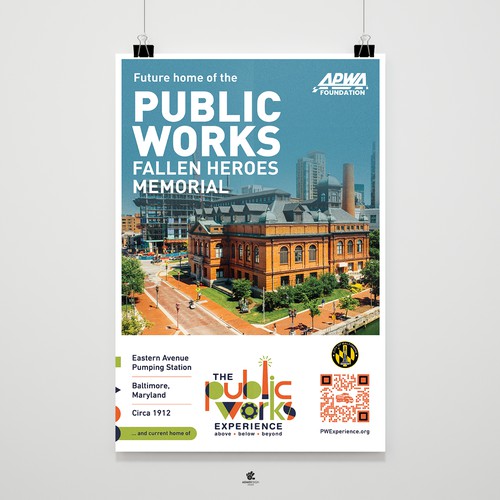 Raise awaress of Public Works and get your designs in the hands of international businesses Design by ADMDesign Studio