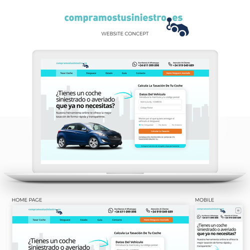 Diseño de página web propuesta en el concurso por This is Amazing