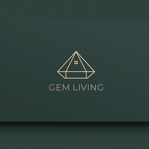 Geometrical, minimalist, modern brand design for Gem Living Design by e.lisa