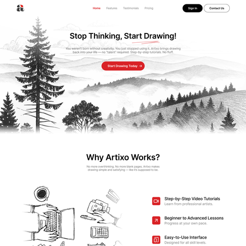 Landing page design contest entry by aamrita walia