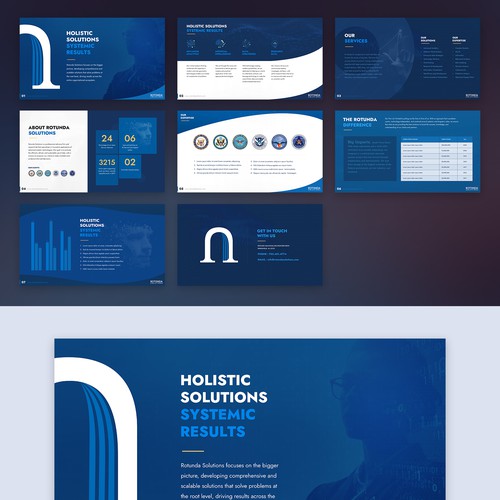 Design a sharp and modern Powerpoint Template for a DATA firm! Design by leopardgraphics ❤
