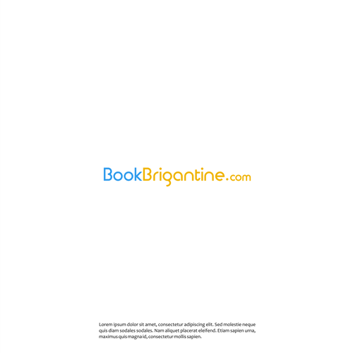 BookBrigantine.com Simple Vacation Rental Logo Design by X'Arts ☑️