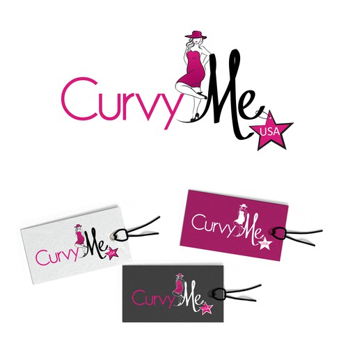 Crea el logo para marca de ropa para la mujer curvy de