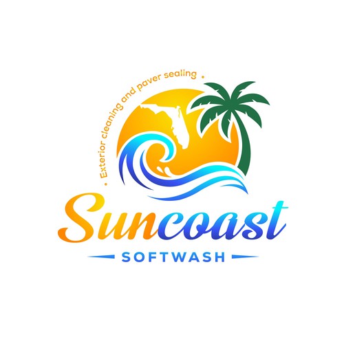 A logo for a softwash company that is appealing and inviting Diseño de Parbati