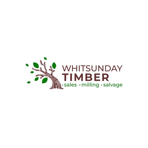 Captivating logo for environmentally friendly timber mill and timber sales Design by AYASANAS