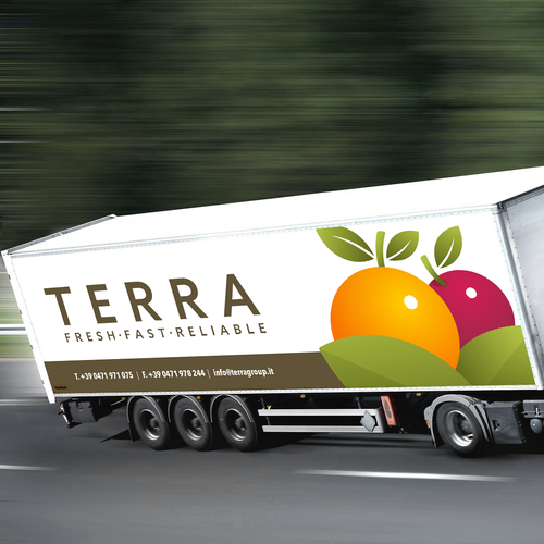Truck wrap for fresh fruit and vegetable broker Car, truck or van