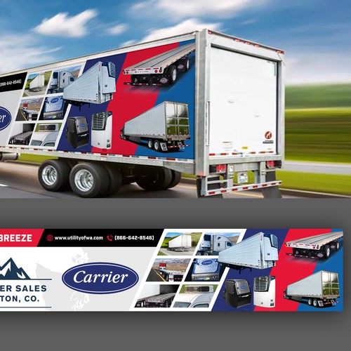 Refrigerated Semi Trailer Wrap! Design by icon89GraPhicDeSign