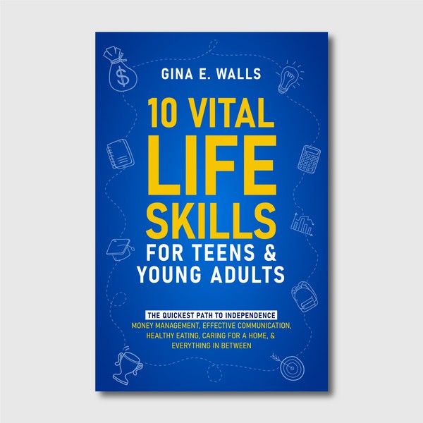 Design by GKM Design titled "a book cover for teens- Fun, eye-catching, and different from the rest"