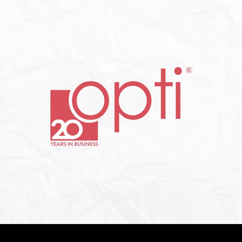 Opti 20th Anniversary Logos Design by Kachus