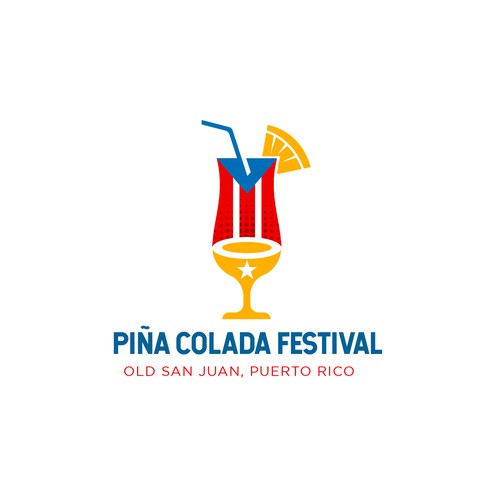 Design Piña Colada Festival Logo and Branding Package por smitadesign