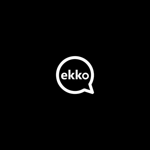 SIMPLE LOGO - ekko Letters then dm after Design by Saveht