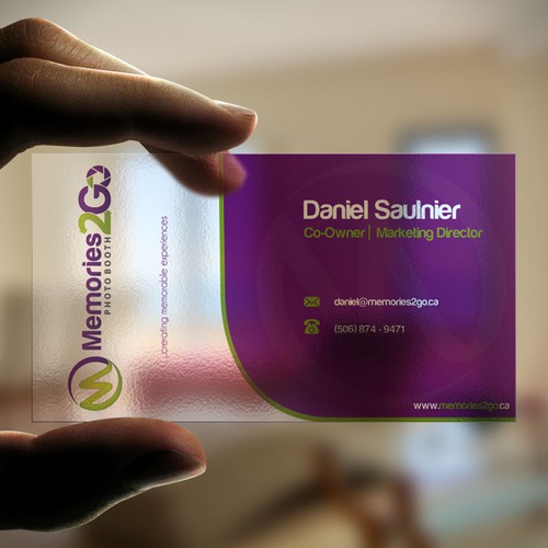 Create a business card for Luxurious Photo Booth Rentals! Design by N.Rc