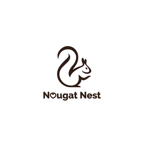 Simple yet elegant Squirrel design Diseño de Greycell design