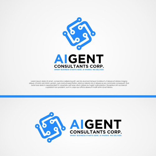 AI Agent Company: Appealing to small to medium sized businesses. Design by Vera™