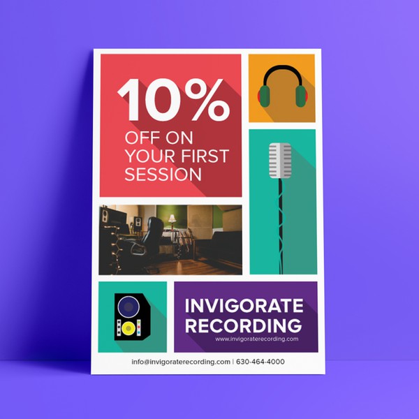  Chicago recording studio Flyer