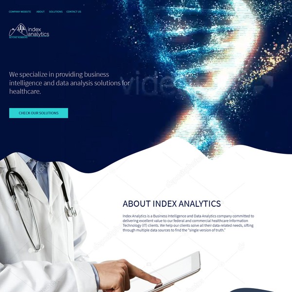 Design by eAnka titled "Landing Page for Medical Data Analysis Solutions"