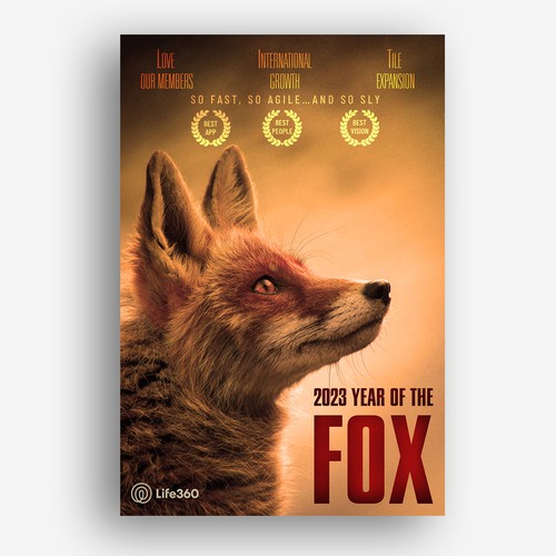 Life360 2023 Year of the Fox Poster Design by AYKL