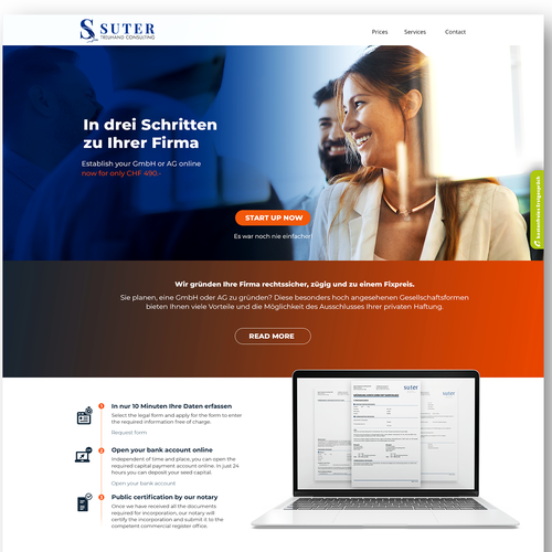 Web page design contest entry by AstonD