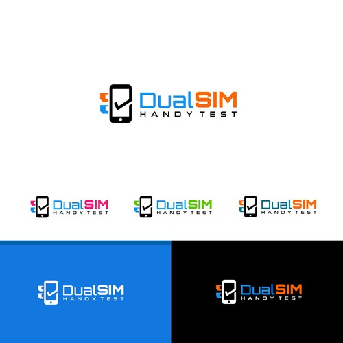 1 fresh logo for a website reviewing 2-SIM smartphones Design by HenDsign™