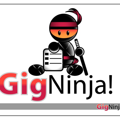 GigNinja! Logo-Mascot Needed - Draw Us a Ninja Diseño de hum hum