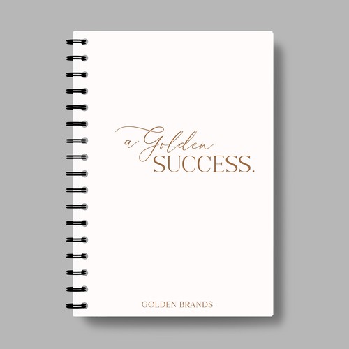 Inspirational Notebook Design for Networking Events for Business Owners Design por Kateryna Loreli