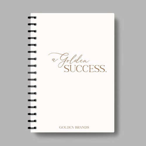 Inspirational Notebook Design for Networking Events for Business Owners Design by Kateryna Loreli