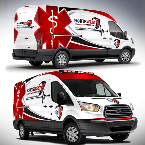 911 Ambulance wrap on sprinter Design by J.Chaushev