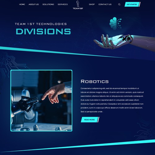 Technology Solutions Provider Website Design Framework Design by Adventix