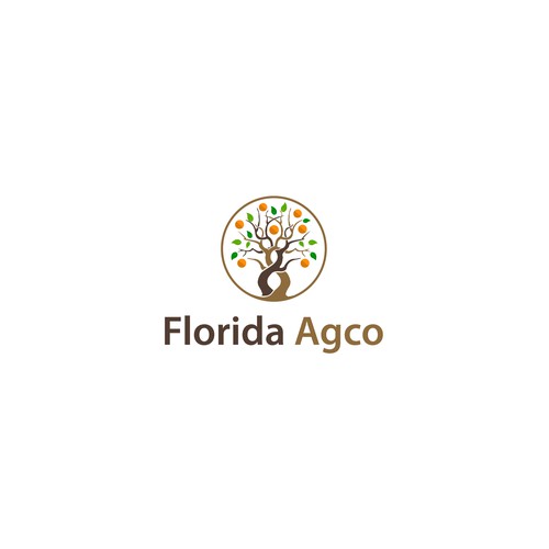 Agriculure services business logo with a focus on Florida Citrus Design by SilverD™