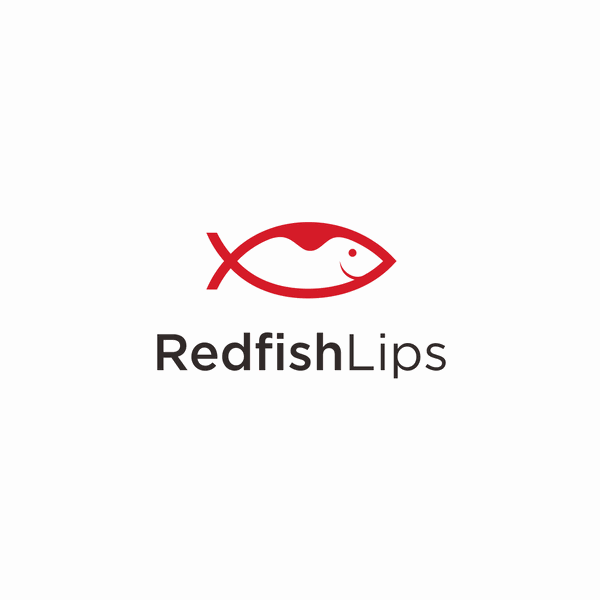 logo combination for Redfish Lips blog 