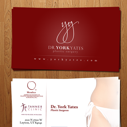 Dr. York Yates Plastic Surgery - business card Design by Mo Camara