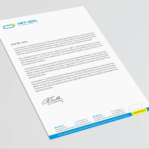 Implement the new logo on all our business papers Design by Dipenshah