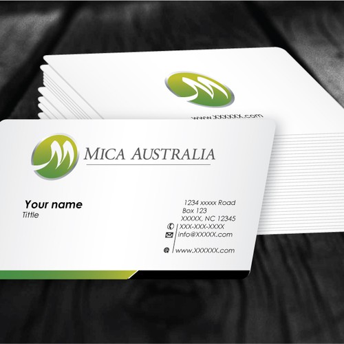 stationery for Mica Australia  Design by designing pro