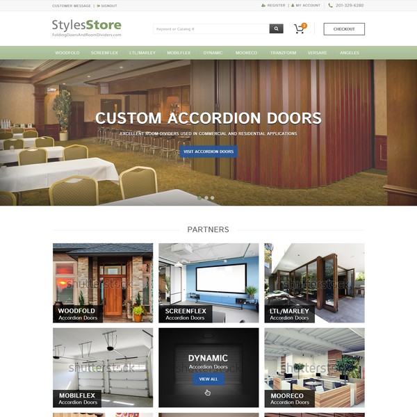 Space Saving Company Website Design