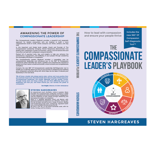 Compassionate Leadership Book Needs Practical Cover Design Design by romy