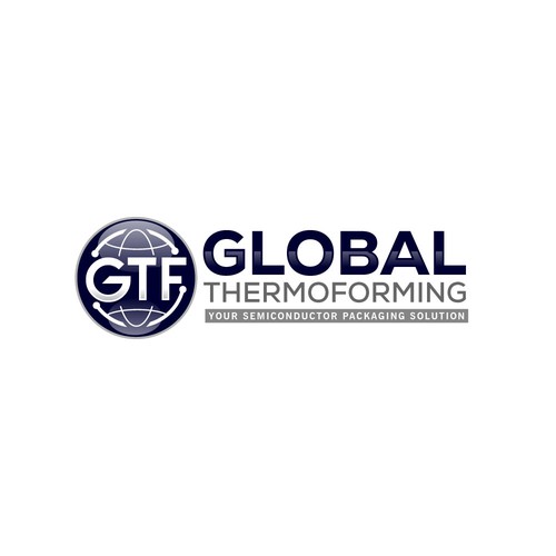 GTF Semiconductor packaging logo Design by 369 Design