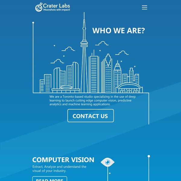 Creater Labs website design