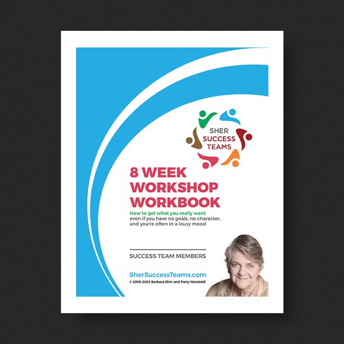 Workbook front cover for adults with big dreams - make me smile Design by Xnine