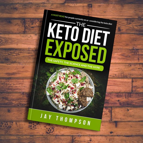 Create a cover for a book titled “The Keto Diet Exposed” Design by Zahari Studio