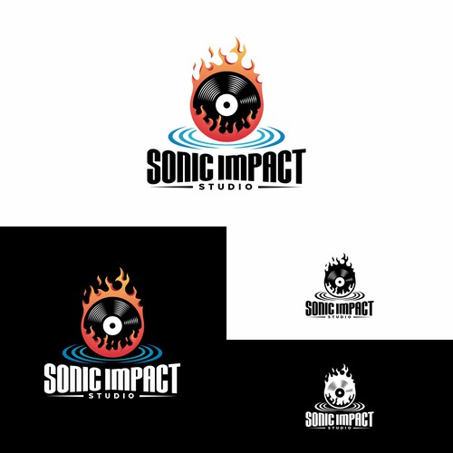 "Looking for a explosive logo that will make a Sonic Impact for a Recording Studio!" Design by Sil [LD]