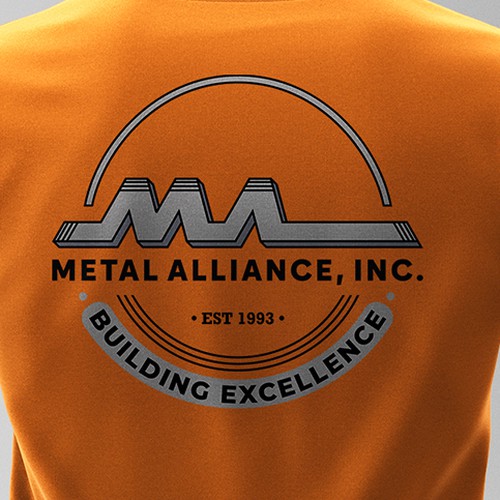 T-shirt design for high quality construction company Design by Silverz