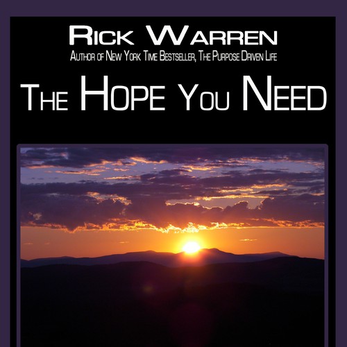 Design Rick Warren's New Book Cover Design réalisé par M's Designs